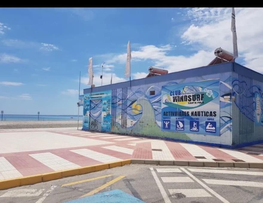 Apartamento Frente Al Mar, Familiar Y Acogedor. Santa Pola Buitenkant foto